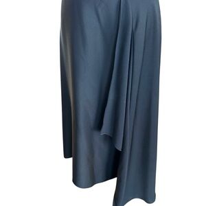 BCBGMAXAZRIA Black Asymmetrical Midi Skirt size 12